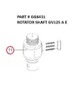 ROTATOR SHAFT GV12S A E - Part No. GG6451