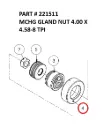 MCHG GLAND NUT 4.00 X 4.58-8 TPI - Part No. 221511