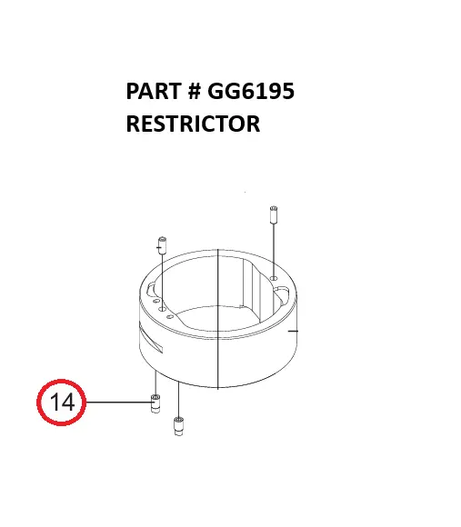 RESTRICTOR - Part No. GG6195