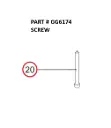 SCREW - Part No. GG6174