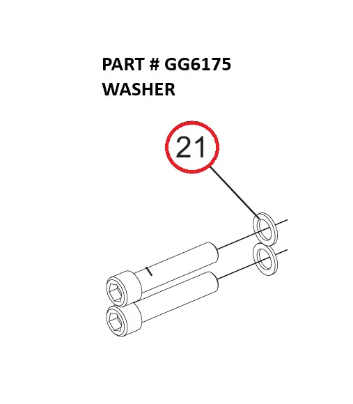 WASHER - Part No. GG6175