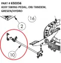 ASSY SWING PEDAL, OBJ TANDEM, GRESEN/HYDRO - Part No. 650356
