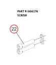 Serco 8500 Rotator Screw (Part GG6176)