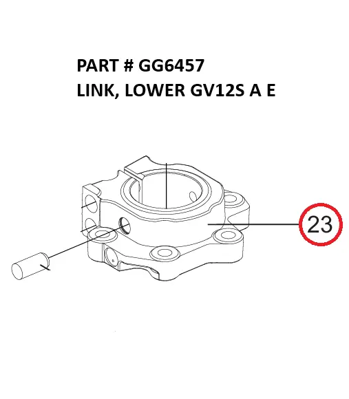 LINK, LOWER GV12S A E - Part No. GG6457