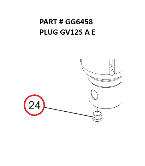 PLUG GV12S A E - Part No. GG6458