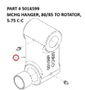 Serco Machined Rotator Hanger, 80/85, 5.75" C-C (Part 5016599)