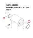 MCHG BUSHING 1.52 X 1.75 X 2.00 PL - Part No. GG2002