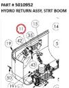 HYDRO RETURN ASSY, STRT BOOM - Part No. 5010952