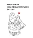 ASSY INDEXATOR ROTATOR GV-12SAE - Part No. GG6024