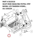 WLDT 8500 HEAD/OBJ PLTFM, STRT BOOM, C/R TANDEM HYDRO.,  OIL COOLER - Part No. 5015310