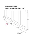 WLDT FRONT RAILING, OBJ - Part No. 5020493