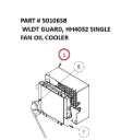 Serco 8500 Guard Weldment, HH4032 Single Fan Oil Cooler (Part 5010658)