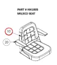 Serco 8500 Milsco Operator Seat (Part HH1005)