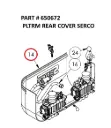  PLTRM REAR COVER SERCO - Part No. 650672