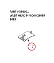  WLDT HEAD PINION COVER 8085 - Part No. 330001