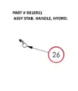  ASSY STAB. HANDLE, HYDRO. - Part No. 5010911