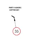 COTTER KEY - Part No. AA4301