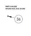  NYLOCK NUT, 0.31-18 UNC - Part No. AA1202