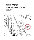  LOCK WASHER, 0.50 HI-COLLAR - Part No. AA1424