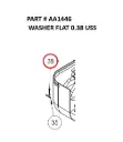  WASHER FLAT 0.38 USS - Part No. AA1446
