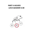 LOCK WASHER 0.38 - Part No. AA1433