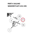 WASHER FLAT 0.31 USS - Part No. AA1445