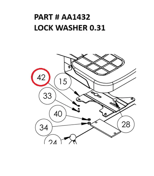 LOCK WASHER 0.31 - Part No. AA1432