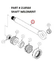 SHAFT WELDMENT - Part No. 210584