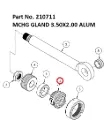 MCHG GLAND 3.50X2.00 ALUM - Part No. 210711 