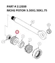 MCHG PISTON 3.50X1.50X1.75 - Part No. 212039