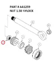NUT 1.50 NYLOCK - Part No. AA1259