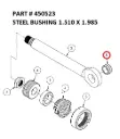STEEL BUSHING 1.510 X 1.985 - Part No. 450523