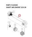 SHAFT WELDMENT - Part No. 210584