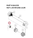 NUT 1.50 NYLOCK  - Part No. AA1259