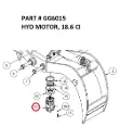 HYD MOTOR, 18.6 CI - Part No. GG6015