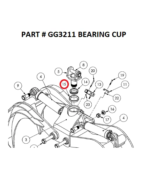 BEARING CUP - Part No. GG3211 