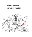 NUT, 1.50 NYLOCK - Part No. AA1259 