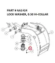 LOCK WASHER, 0.50 HI-COLLAR - Part No. AA1424