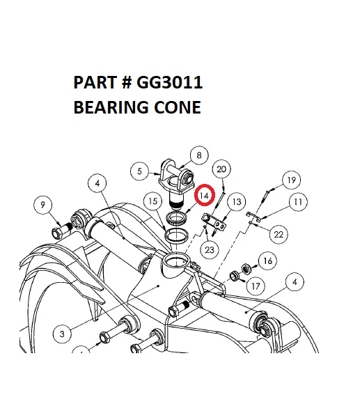 BEARING CONE - Part No. GG3011