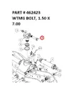 WTMG BOLT, 1.50 X 7.00 - Part No. 462423