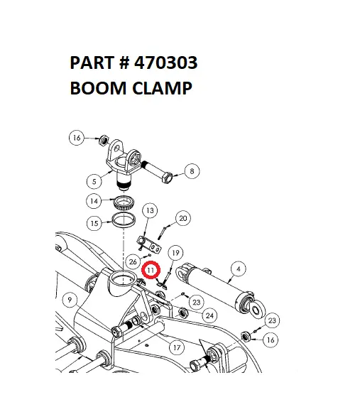 BOOM CLAMP - Part No. 470303 
