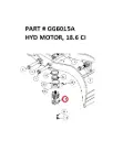 HYD MOTOR, 18.6 CI - Part No. GG6015A  
