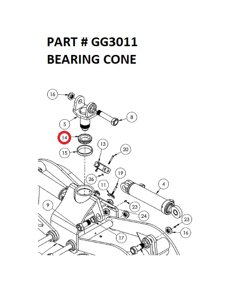 BEARING CONE - Part No. GG3011 