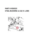 STEEL BUSHING 1.510 X 1.985 - Part No. 450523