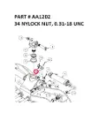 NYLOCK NUT, 0.31-18 UNC - Part No. AA1202