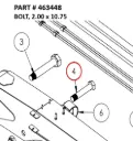 BOLT, 2.00 x 10.75 - Part No. 463448