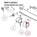 FLOOD BEAM LED LIGHT - Part No. HH2417