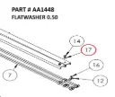 FLATWASHER 0.50 - Part No. AA1448