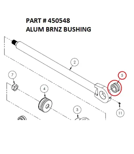 [1050 XR - 450548] Serco 1050XR Aluminum Bronze Bushing (Part 450548)
