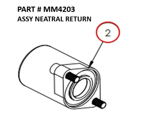 [1050 XR - MM4203] Serco 1050XR Neutral Return Assembly (Part MM4203)